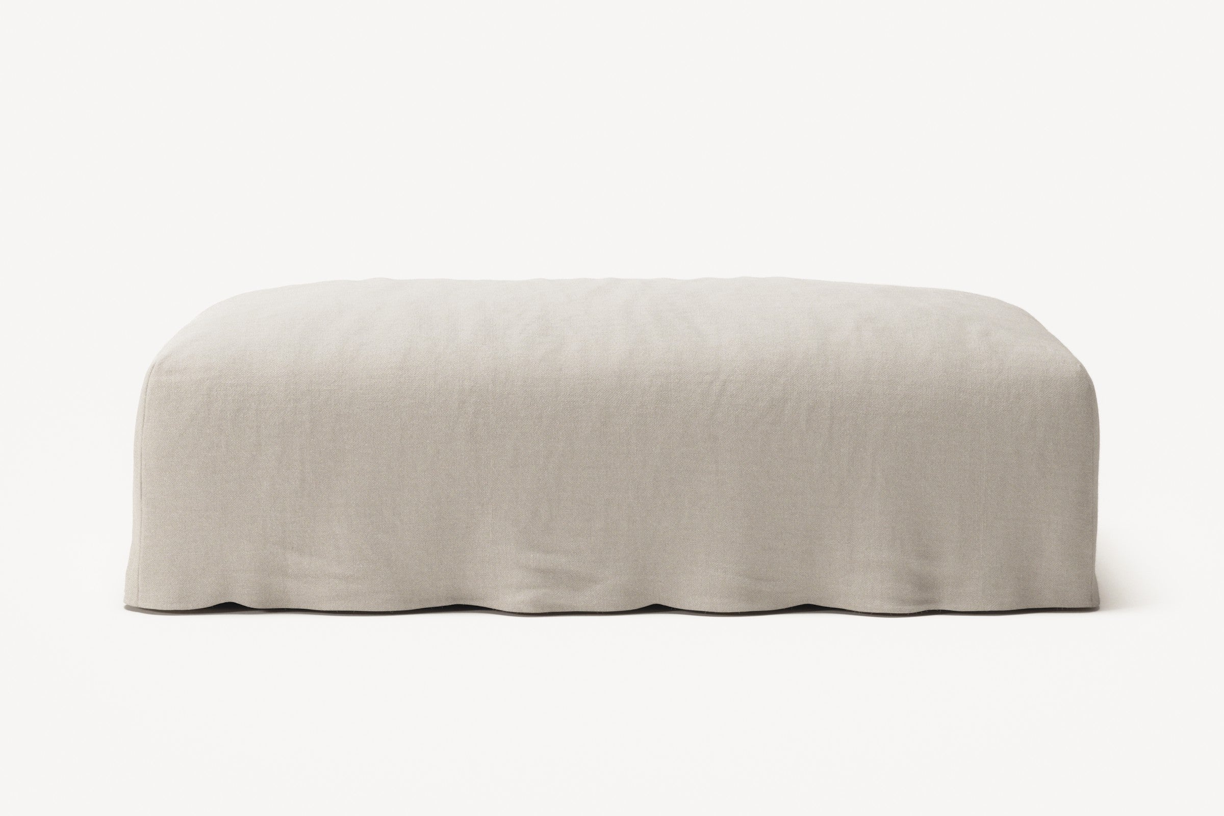 NOMAD - Pouf - Pure Linen Off-White