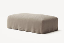 NOMAD - Pouf - Pure Linen Pale Gray