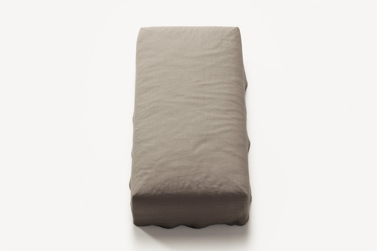 NOMAD - Pouf - Pure Linen Pale Gray