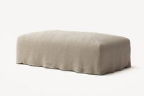 NOMAD - Pouf - Pure Linen Sandy Beige