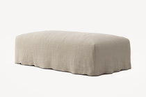 NOMAD - Pouf - Pure Linen Sandy Beige