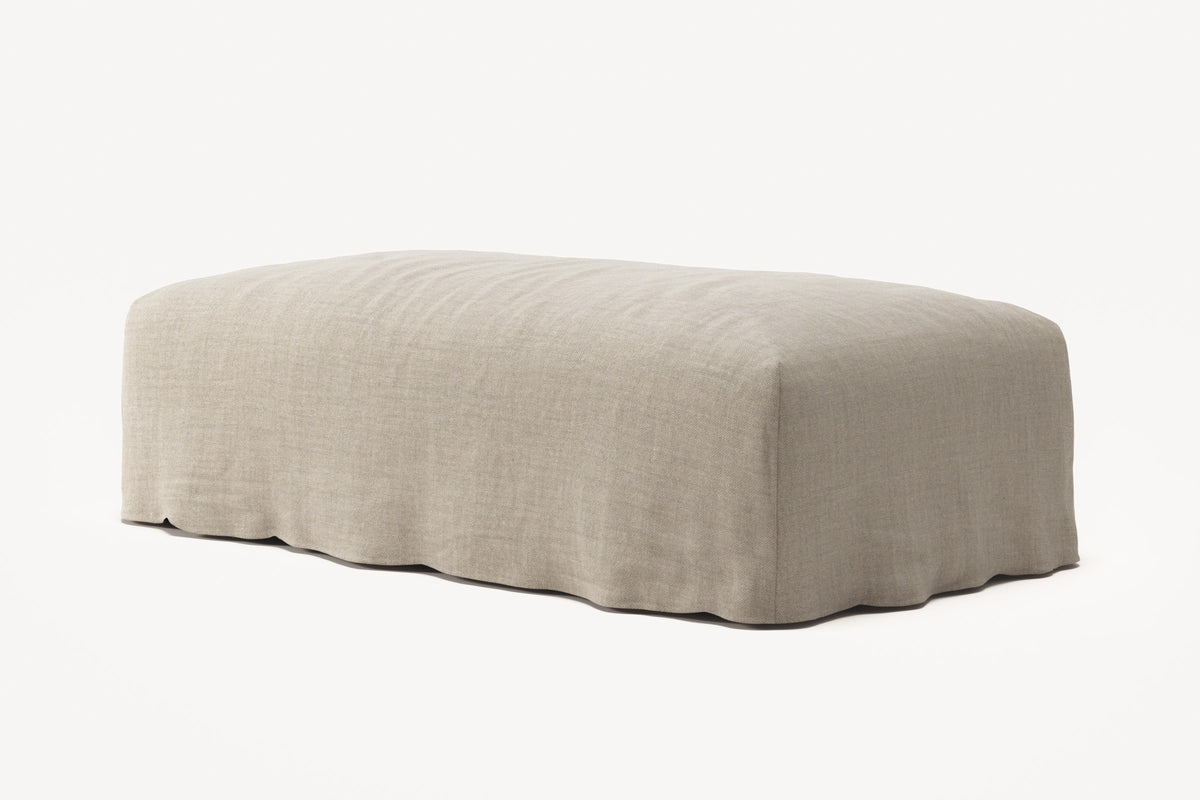 NOMAD - Pouf - Pure Linen Sandy Beige