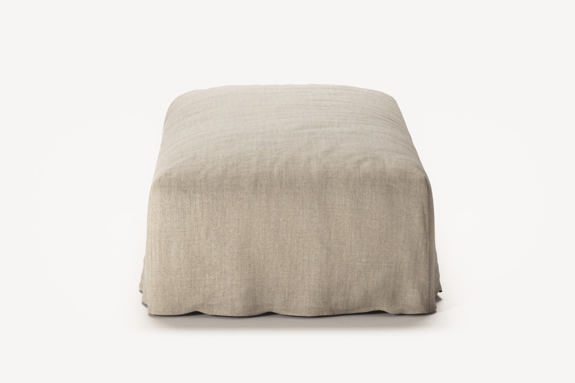 NOMAD - Pouf - Pure Linen Sandy Beige