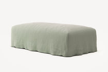 NOMAD - Pouf - Pure Linen Vivid Green
