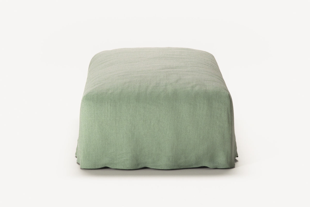 NOMAD - Pouf - Pure Linen Vivid Green