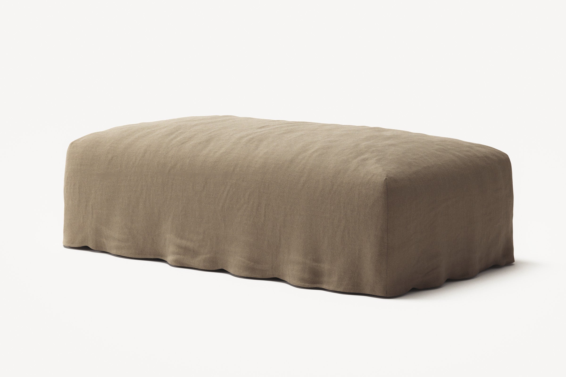NOMAD - Pouf - Pure Linen Natural