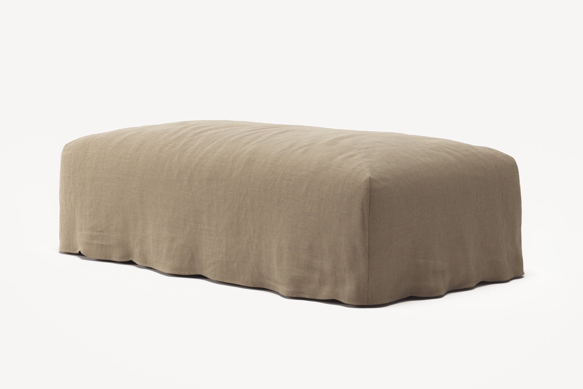 NOMAD - Pouf - Pure Linen Natural