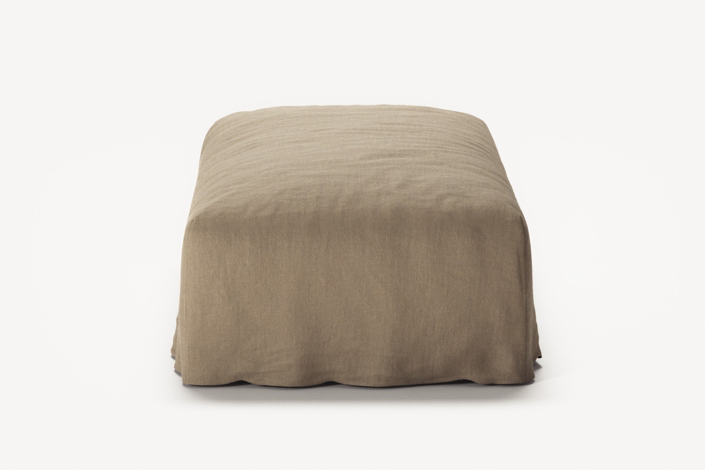 NOMAD - Pouf - Pure Linen Natural
