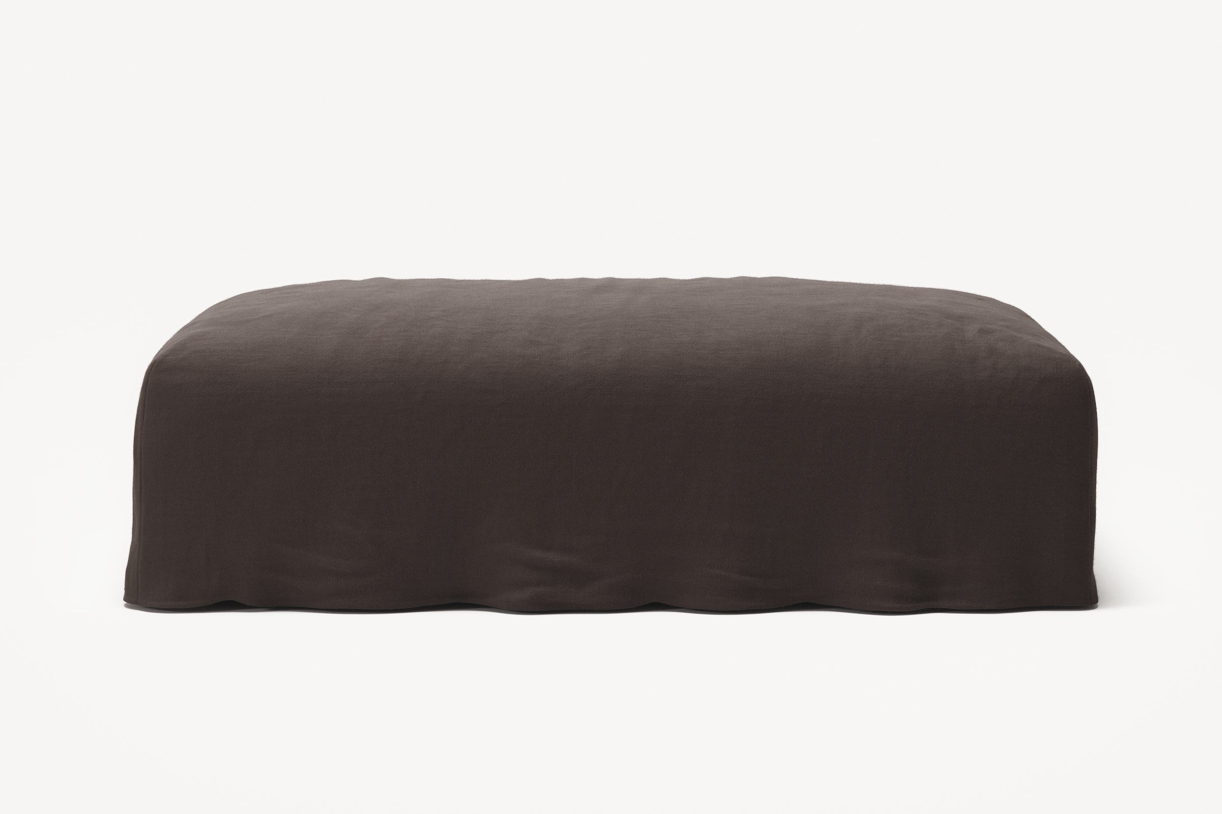NOMAD - Pouf - Pure Linen Truffle Brown
