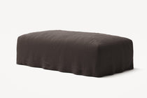 NOMAD - Pouf - Pure Linen Truffle Brown