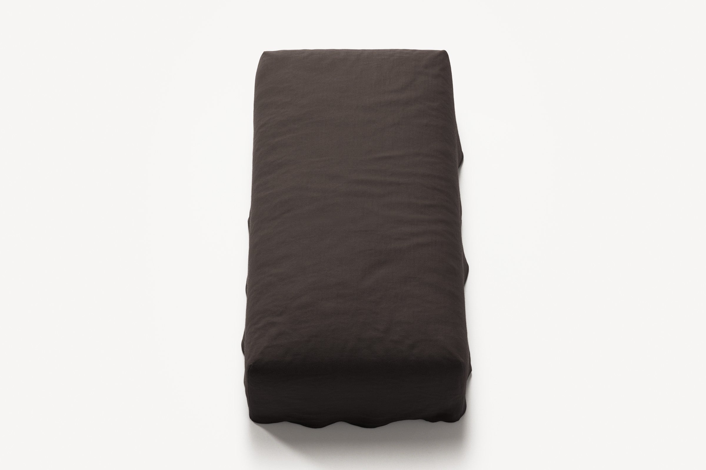 NOMAD - Pouf - Pure Linen Truffle Brown