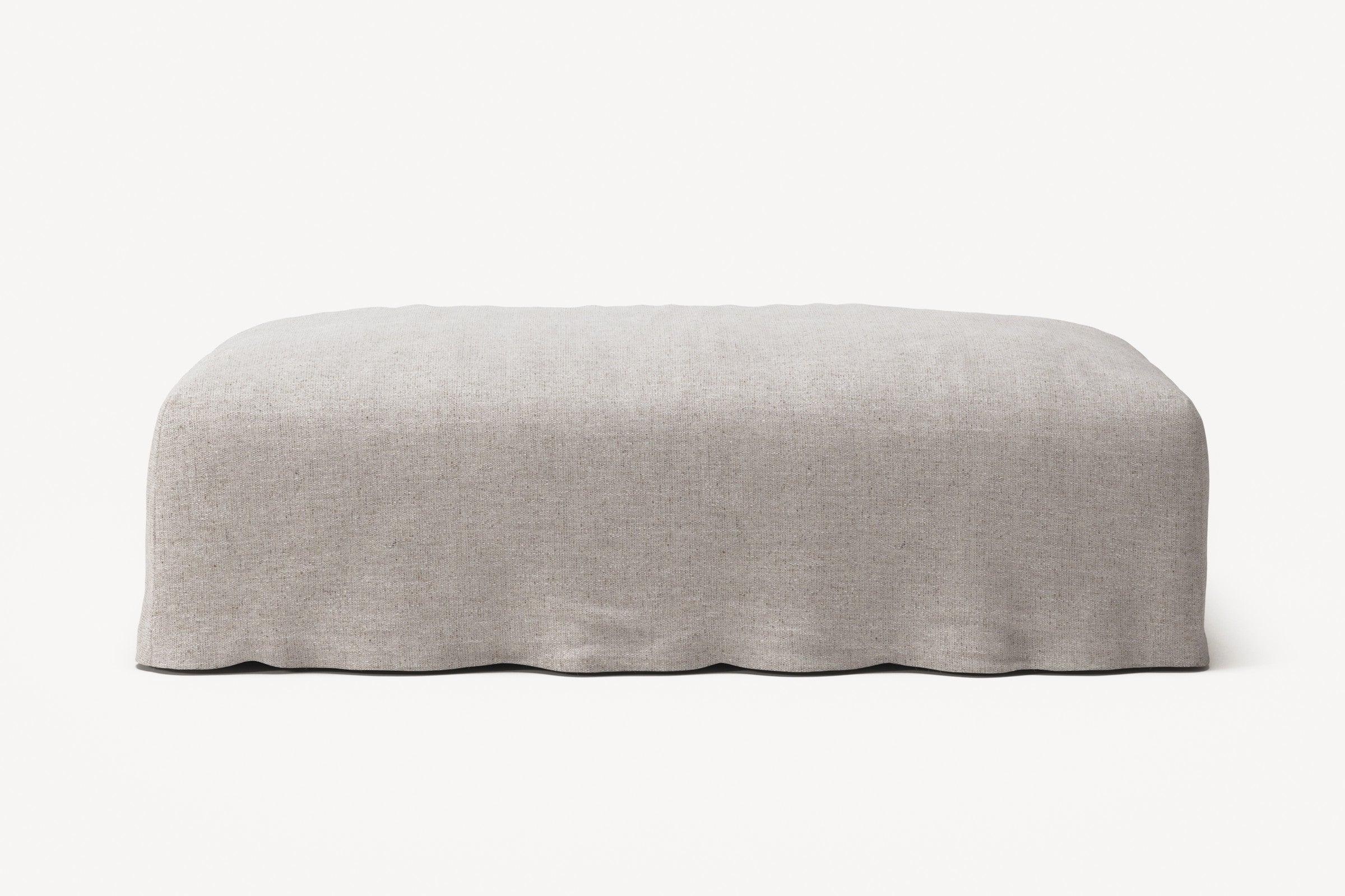 NOMAD - Pouf - Textured Blend Beige