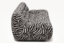 Paloma - 3 Seat - Chenille Jacquard Zebra Black White
