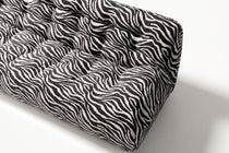 Paloma - 3 Seat - Chenille Jacquard Zebra Black White