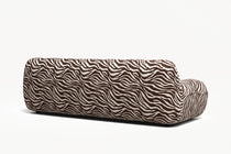Paloma - 3 Seat - Chenille Jacquard Zebra Brown White