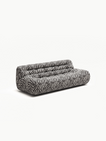 Paloma - 3 Seat - Chenille Jacquard Zebra Black White