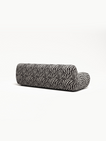 Paloma - 3 Seat - Chenille Jacquard Zebra Black White